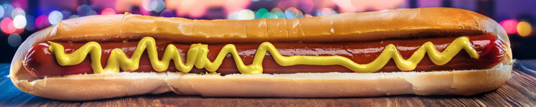 Extra Long Juicy Hotdog Photo, Food Photo