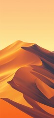 beautiful sand dunes in desert