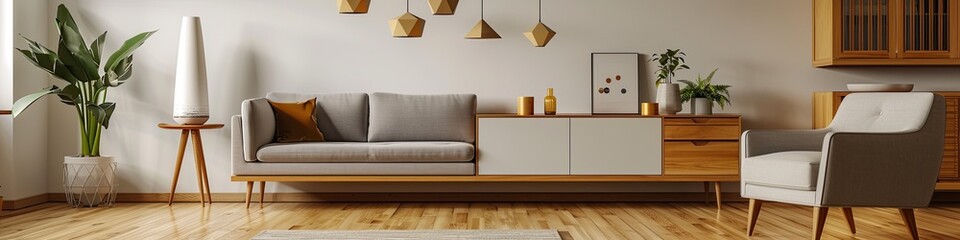 modern living room with Scandinavian influences
