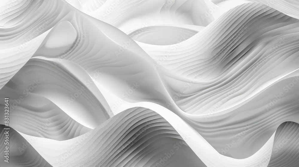 Poster gray wave pattern background with soft, undulating lines and subtle gradients, perfect for an elegan
