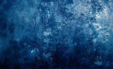 Abstract Blue Background with Grunge Texture and Copy Space