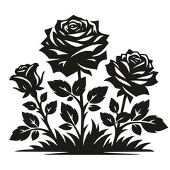 Flower bed SVG, Peonies SVG, Roses SVG, Lilies SVG, Lavanda SVG, Flowers SVG, Flowerpot SVG, Garden SVG, Flower bed Silhouette, Clipart, Cut file for Cricut SVG, JPG, PNG