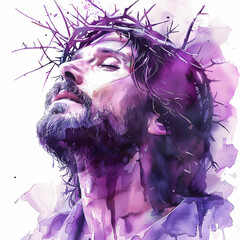 Jesus Christ Savior Messiah Son of God, illustration silhouette, religious icon, clipart