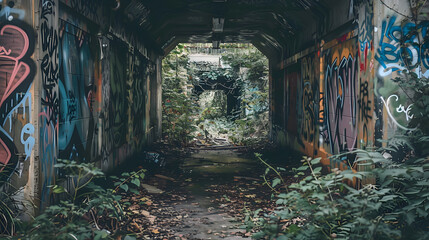A desolate landscape with a factory in the background