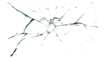 Broken glass cut out