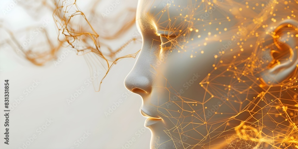 Poster biometric face recognition technology enhances online security protecting business data from unautho