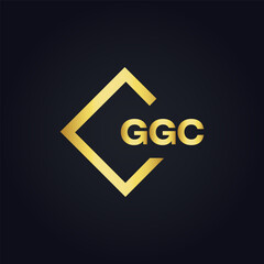 G G C, G G C design, G G C letter, G G C logo, GGC, GGC letter, GGC logo, GGC monogram, golden latter logo, GGC gold logo, icon, identity, industry, initial, letter, line, linked, logo, logos, logotyp