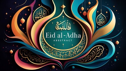 Eid al-Adha-themed artwork involves combining elements of the celebration with artistic concepts
