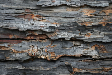 Close up view of tree trunk