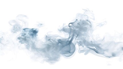Fototapeta premium - High-resolution smoke overlay for digital design projects, Abstract smoke effect PNG with transparent background