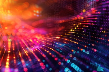 Obraz premium Colorful abstract background with bright lights