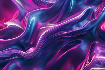 Fototapeta premium Purple and blue wavy lines background