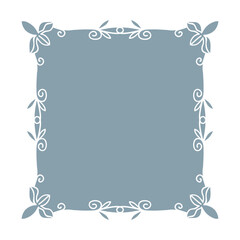 Elegant and realistic frame and hand drawn leaves, design template in line style. Vector background for wedding invitations, greeting cards, social media stories, labels, corporate identities