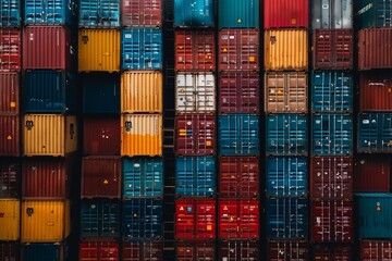 Obraz premium Conceptualizing a logistic application service within a global logistics network