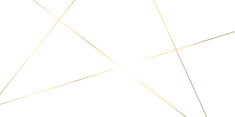 Abstract luxury seamless premium shiny golden random chaotic square and triangle lines on transparent background. Vector, illustration