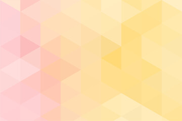 Gradient mosaic multicolor pastel background. Geometric abstract soft tone pixel background. Hexagonal pattern background.	