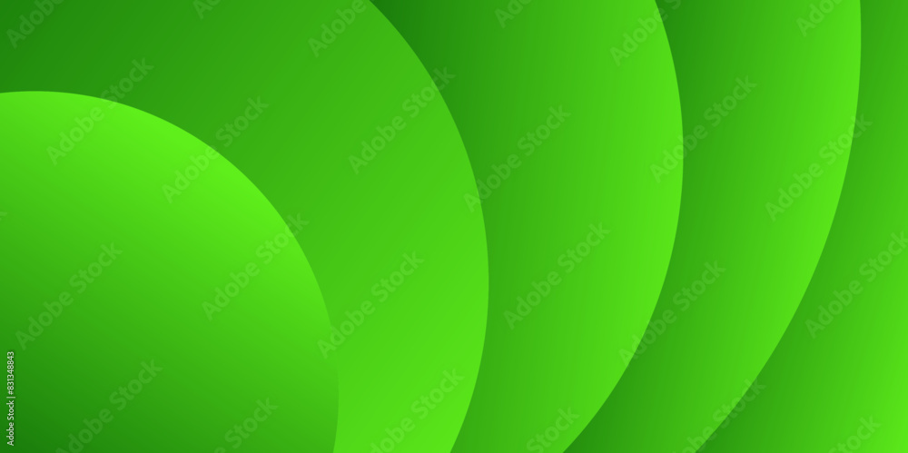 Poster modern abstract background with circle shape waves and gradient color