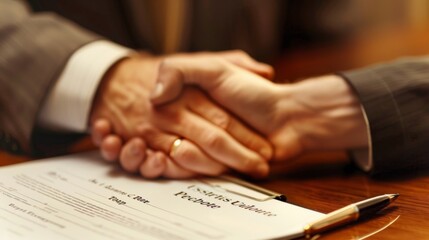 Agreement handshake busineess concept illustration generated by ai