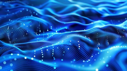 3D abstract wavy dot science modern buissness background