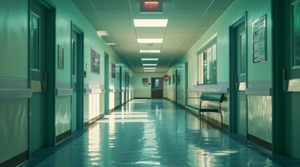 Obraz premium Hospital clinic illustration generated by ai