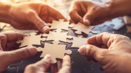 Teamwork concept illustration generated by ai