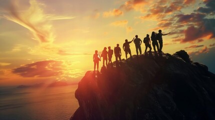 Obraz premium Teamwork concept illustration generated by ai