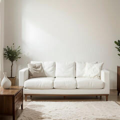 modern living room interior design white sofa
