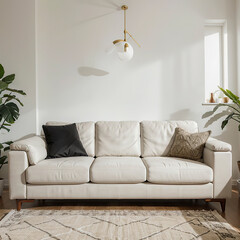 modern living room interior design white sofa