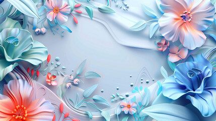 Fantastical floral patterns create a dreamy and imaginative backdrop.