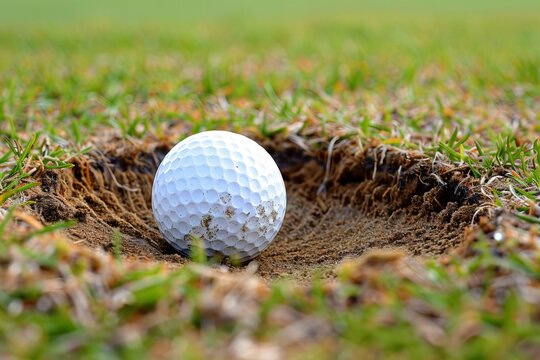 Golf ball hole grass green sport play win