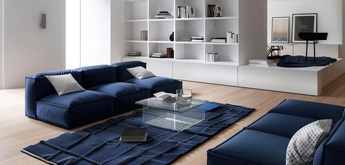 modern living room with a minimalist design