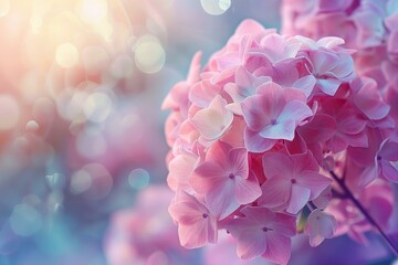 Fototapeta premium Pink flower bouquet close up