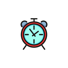 Alarm clock line icon. Watch, reminder, timer. Timing concept. Can be used for topics like schedule, planning, deadline, morning