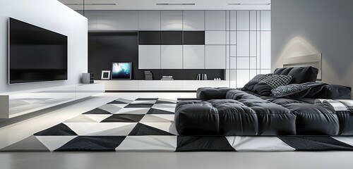 contemporary living room with a minimalist approach