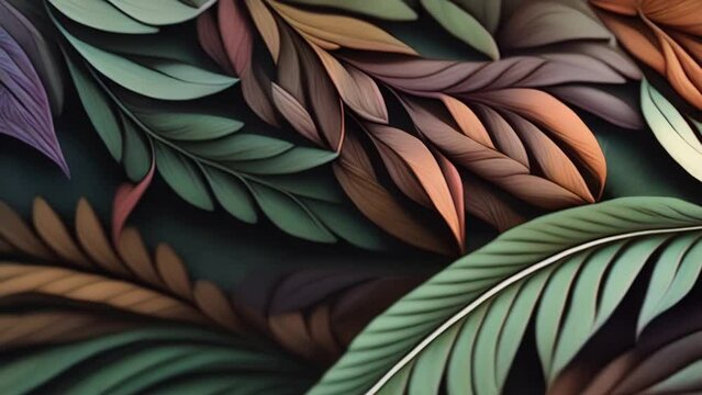 Leaves in Color Motion Design Animation