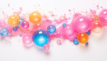 background with splashes and bubbles