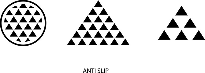Anti slip icon , vector illustration