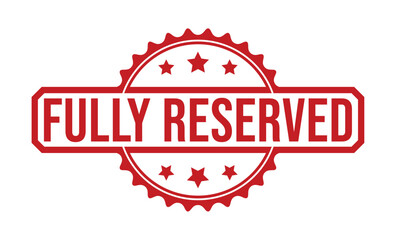 Fully Reserved rubber stamp vector illustration on white background