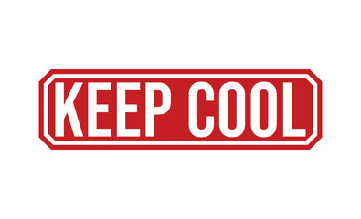 Keep Cool rubber stamp vector illustration on white background