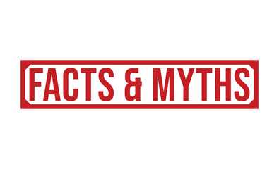 Facts & Myths rubber stamp vector illustration on white background. Facts & Myths rubber stamp