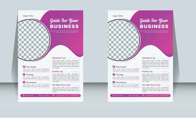 Naklejka premium Creative Flyer Layout
