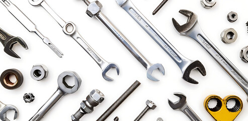 Naklejka premium Papa Tools on white background for fathers day