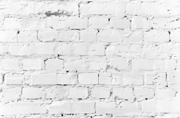 Fototapeta premium White Painted Brick Wall Textured Background