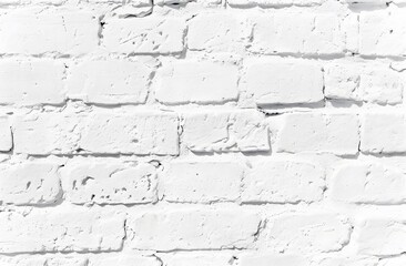 White Brick Wall Texture Background for Interior Design