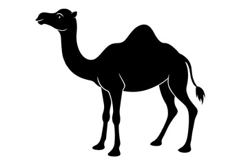 camel animal vector silhouette  illustration