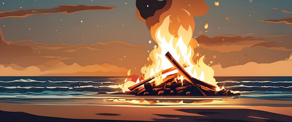 Beach Bonefire