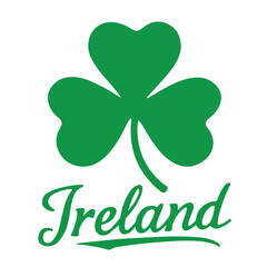 Ireland Green Shamrock Vector