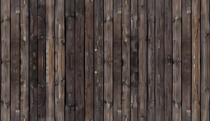 Dark Brown Wooden Floor or Wall Seamless Texture Background