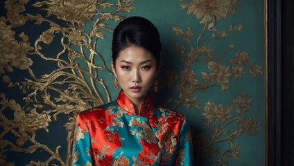 young asian woman fashion style