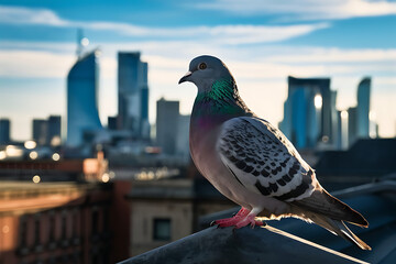 pigeon in the city